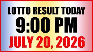 Lotto Result Today 9pm Draw July 20, 2026 PCSO