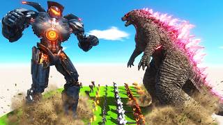 Team Gipsy vs EVOLVED GODZILLA! Who Wins? | Animal Revolt Battle Simulator