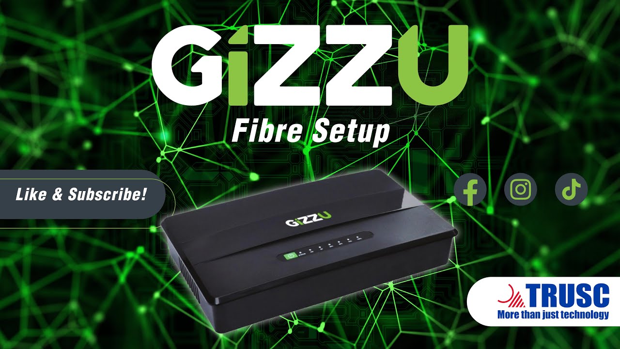 Gizzu UPS_Fibre Set Up - YouTube