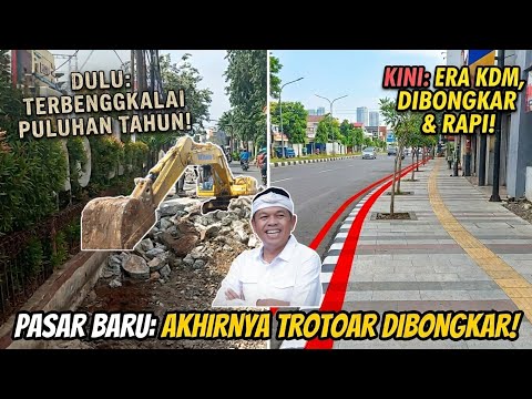 GEGER‼️ BONGKAR TROTOAR PASAR BARU BEKASI SI BIANG KEROK BANJIR