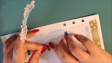 A5 Planner Plan with me Week of Dec. 26th, Ft., Sticker Bloom