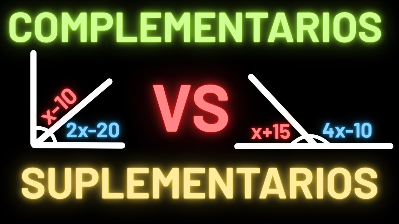 Resuelve problemas de ángulos con x como un experto 📏 (complementarios y suplementarios)
