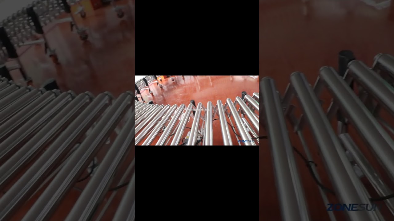 ZONESUN ZS-FCV600 Industrial Expandable Electric Roller V-Belt Flexible Conveyor Belt System