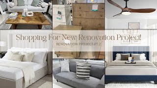 SHOP WITH ME FOR NEW HOME DECOR ITEMS! | SHOPPING FOR RENOVATION PROJECT | HOME RENOVATION PT. 2