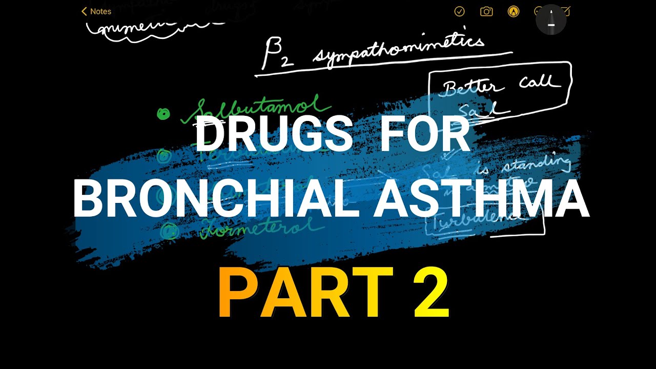 Drugs for Bronchial asthma part 2 (Respiratory Pharmacology)