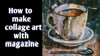 Paper Collage Art  - Paper Collage Tutorial || Art drashti