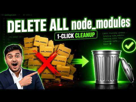 Delete ALL node_modules Folders in One Click (Free Windows Tool)