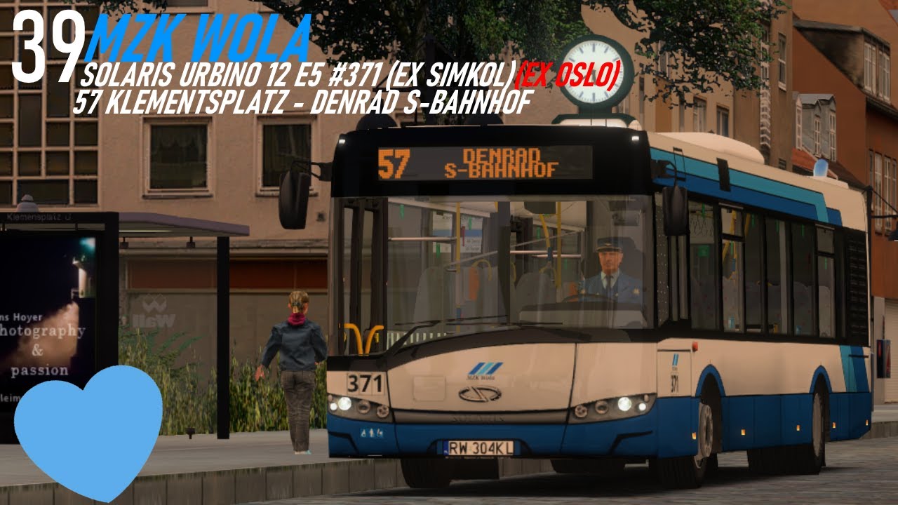 OMSI 2 | SOLARIS URBINO 12 E5 #371 (EX SIMKOL) (EX OSLO) | MZK WOLA | KREFARTH |