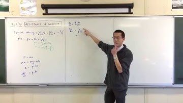 Vertical Resistance & Gravity example question (1 of 2: Finding x(v))