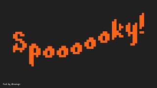Spooky Text - Using sin() to create animations in p5.js