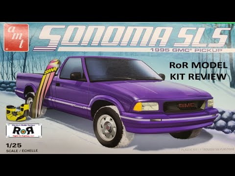 GMC Sonoma SLS 1:25 Scale AMT 1168  -Model Kit Build & Review