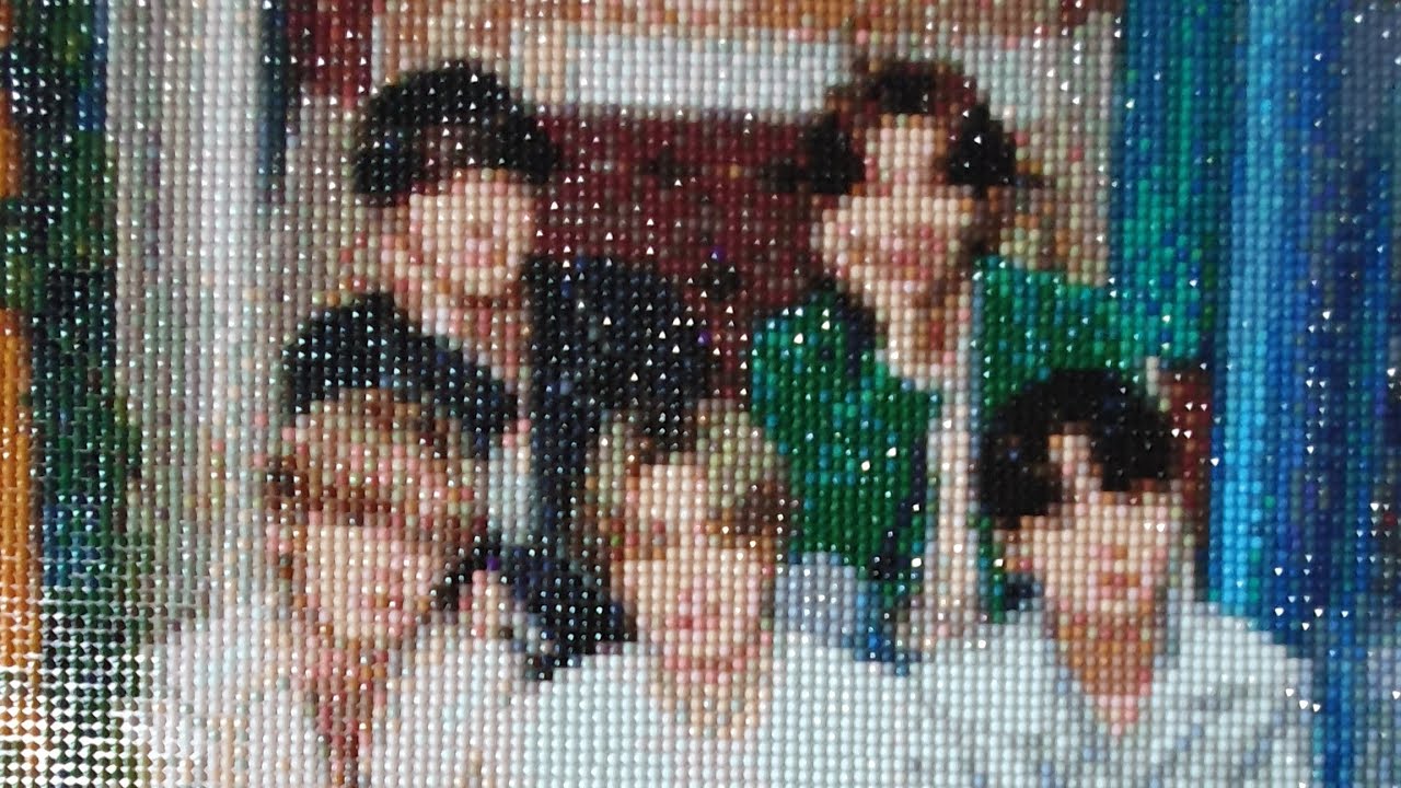 [BTS] 💎보석십자수 diamond painting 2020년 BTS가족사진 YouTube