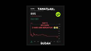 DAY 5 IPO SUPA Superbank.. Sudah 2 Hari ARB Beruntunn.. 🔥🔥 SUPA The Next BUKA kah? 😭😭🤣🤣