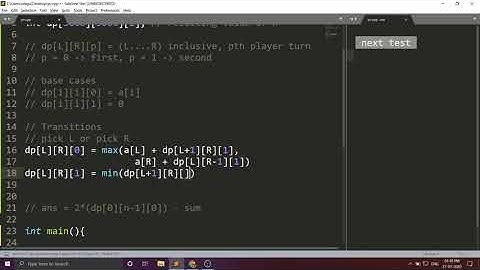 DP with Minimax Algorithm on Games | Problem L Atcoder Educational DP Contest Hindi Editorial