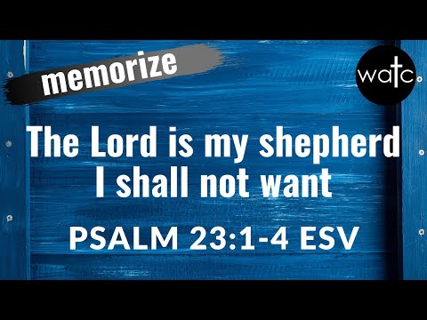 Psalm 23:1-4 2 YouTube video thumbnail