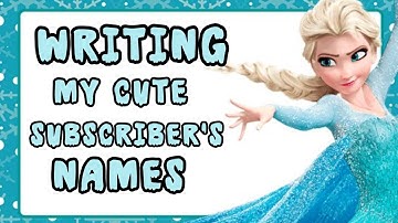 writing my cute subscribers names 💕🫶 #live #writingnames