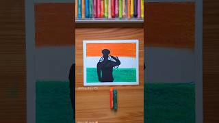 🇮🇳 🫡 26 January Republic Day Drawing | Indian Army Silhouette Art #art #drawing #sorts