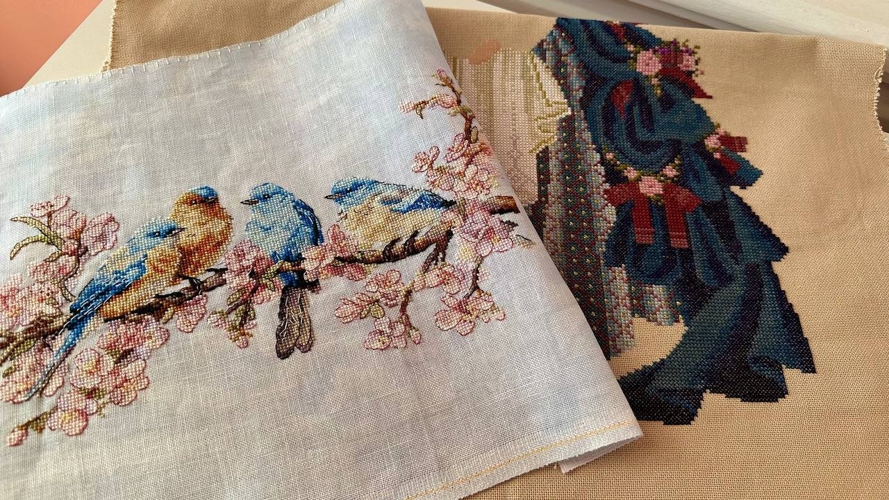 Вышивальные итоги февраля 2026. Вышивка крестом