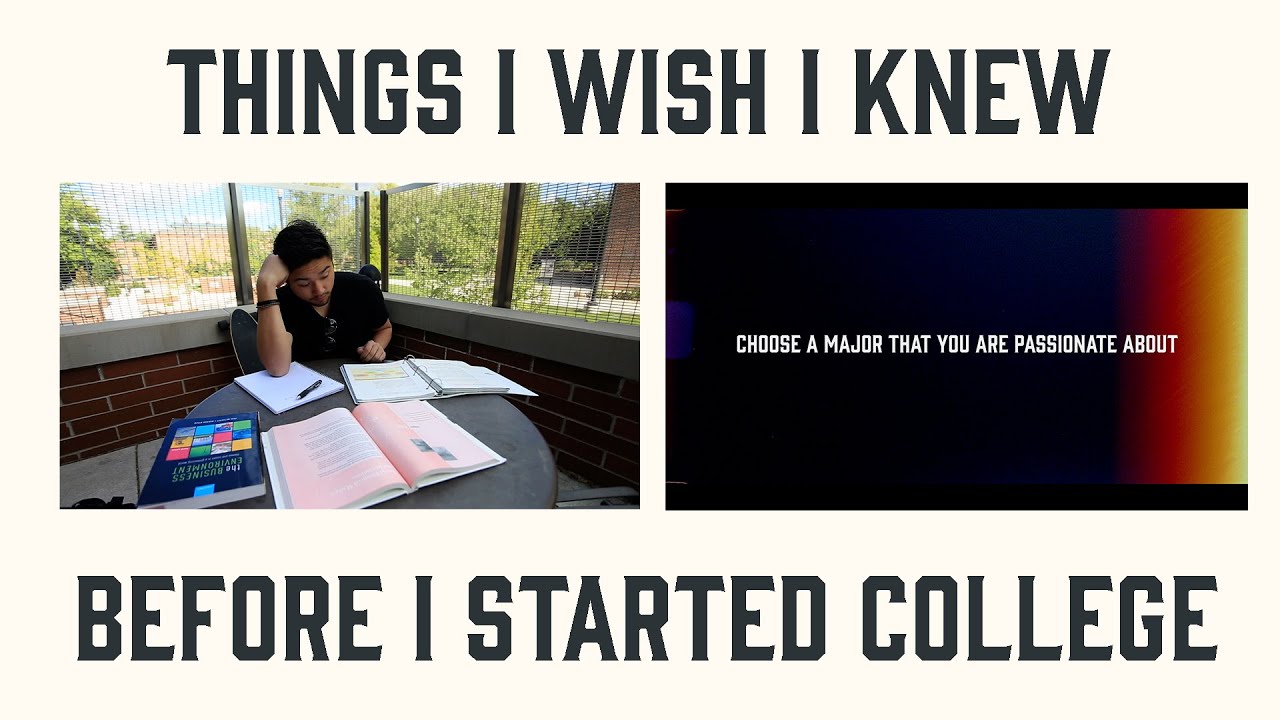 Things I WISH I Knew Before College - YouTube