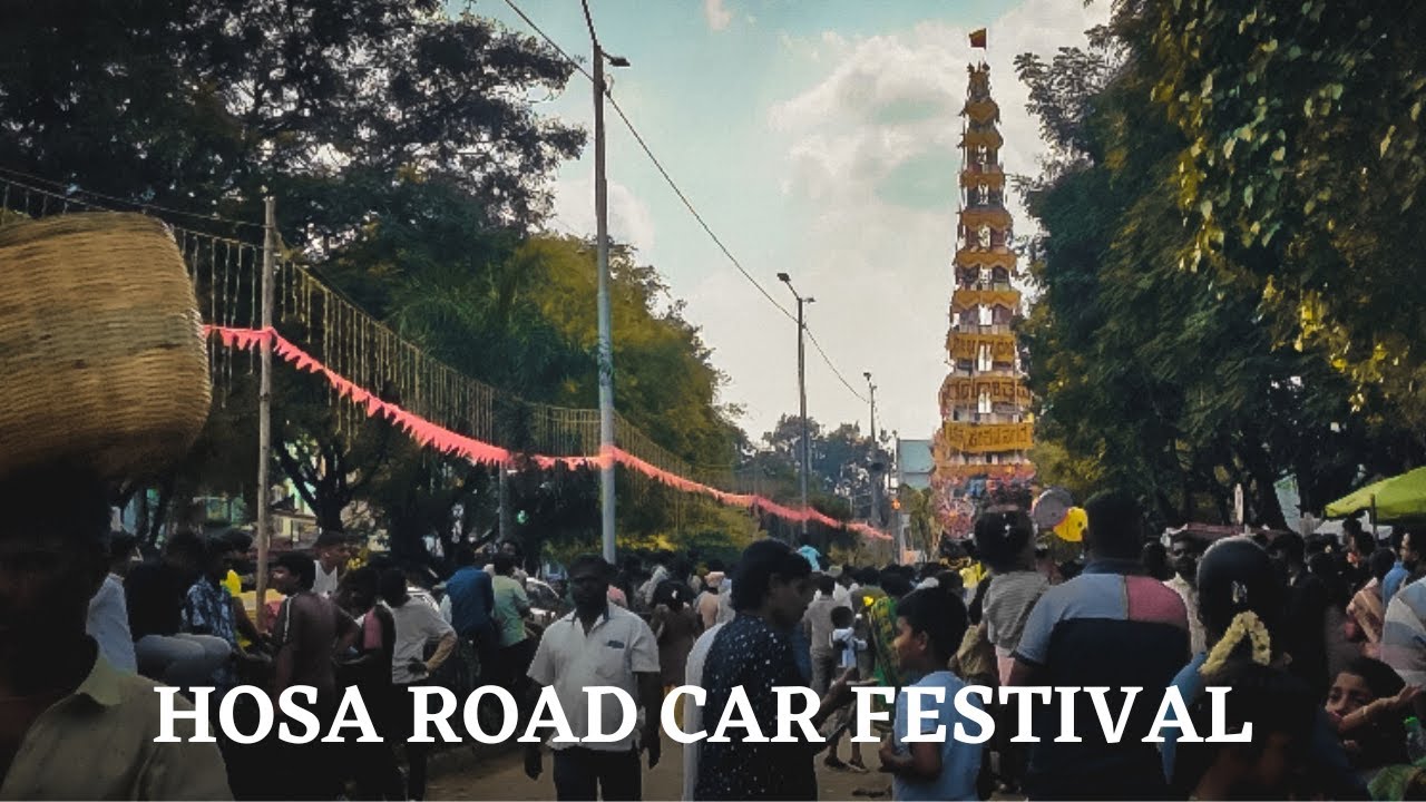 Hosa road carfestival 2023 hosa road jatre theru 2023 Brahma rathotsava YouTube