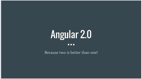 Get Started with Angular 2.0