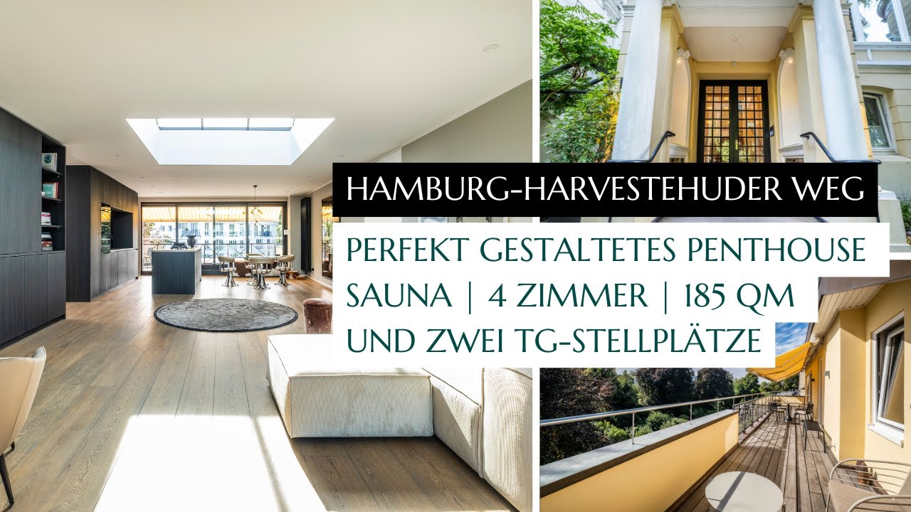 Roomtour durch exklusives Penthouse an der Alster auf 185 m² | GUSTAFSEN & CO Immobilien