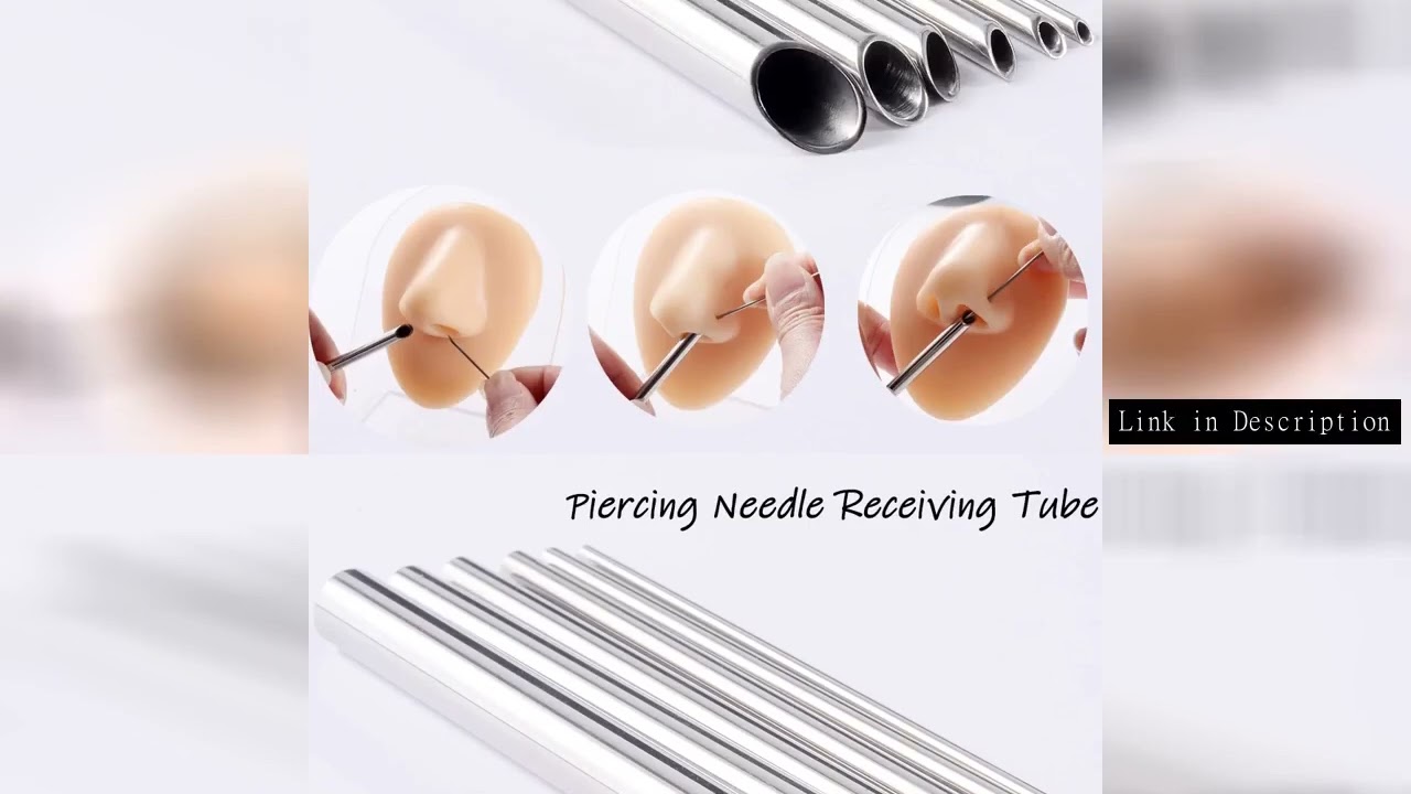 1PC Stainless Steel Piercing Needle Receiving Tube Holder Body Jewelry Piercing Receiver Holding Too