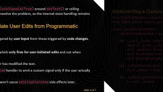 How to Suppress editingFinished Signal from QLineEdit after Programmatic Text Update in PyQt6