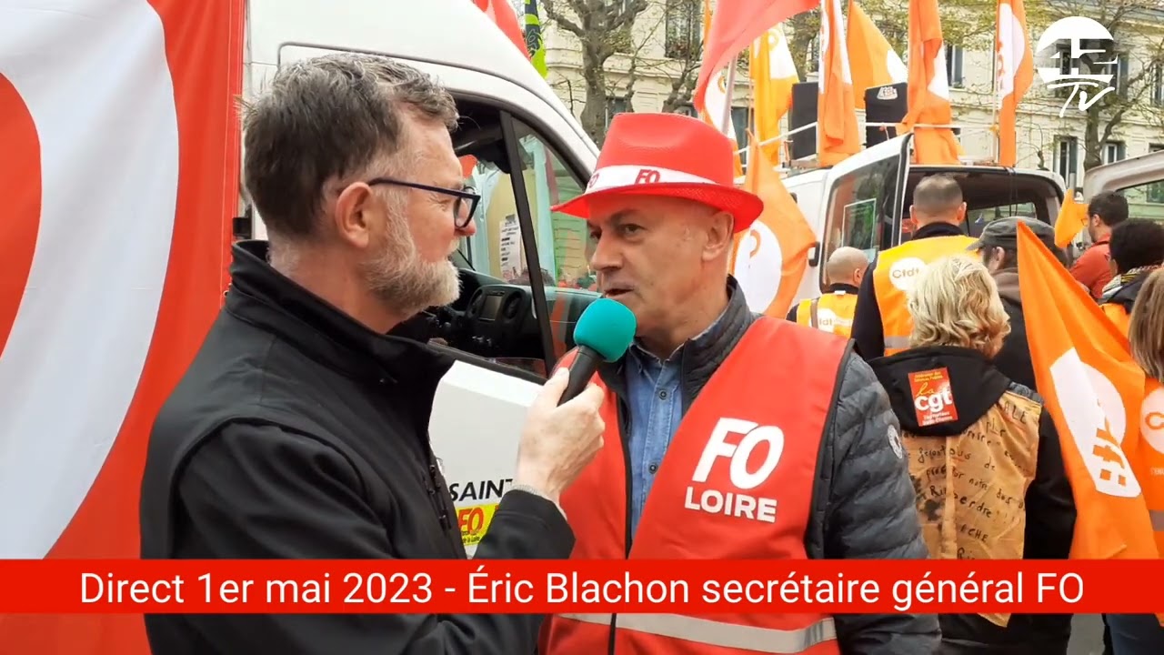 1er mai - Éric Blachon, secrétaire général de FO UD-Loire