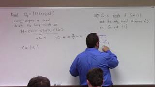 Abstract Algebra: the factor group construction (aka quotient group), 10-4-17