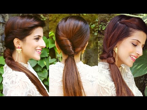 2 Quick and Easy Twist Hairstyles For School, College, Work/ Indian  Hairstyles For Medium/Long Hair - YouTube