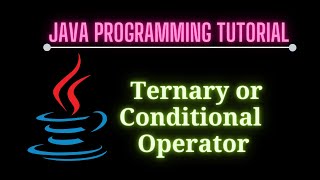 Ternary Operator or Conditional Operator - is an alternative of simple if...else statement in Java.