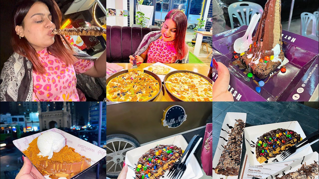 Street pizza Bahadurabad Kay Mashoor Waffle Best Waffle In Karachi