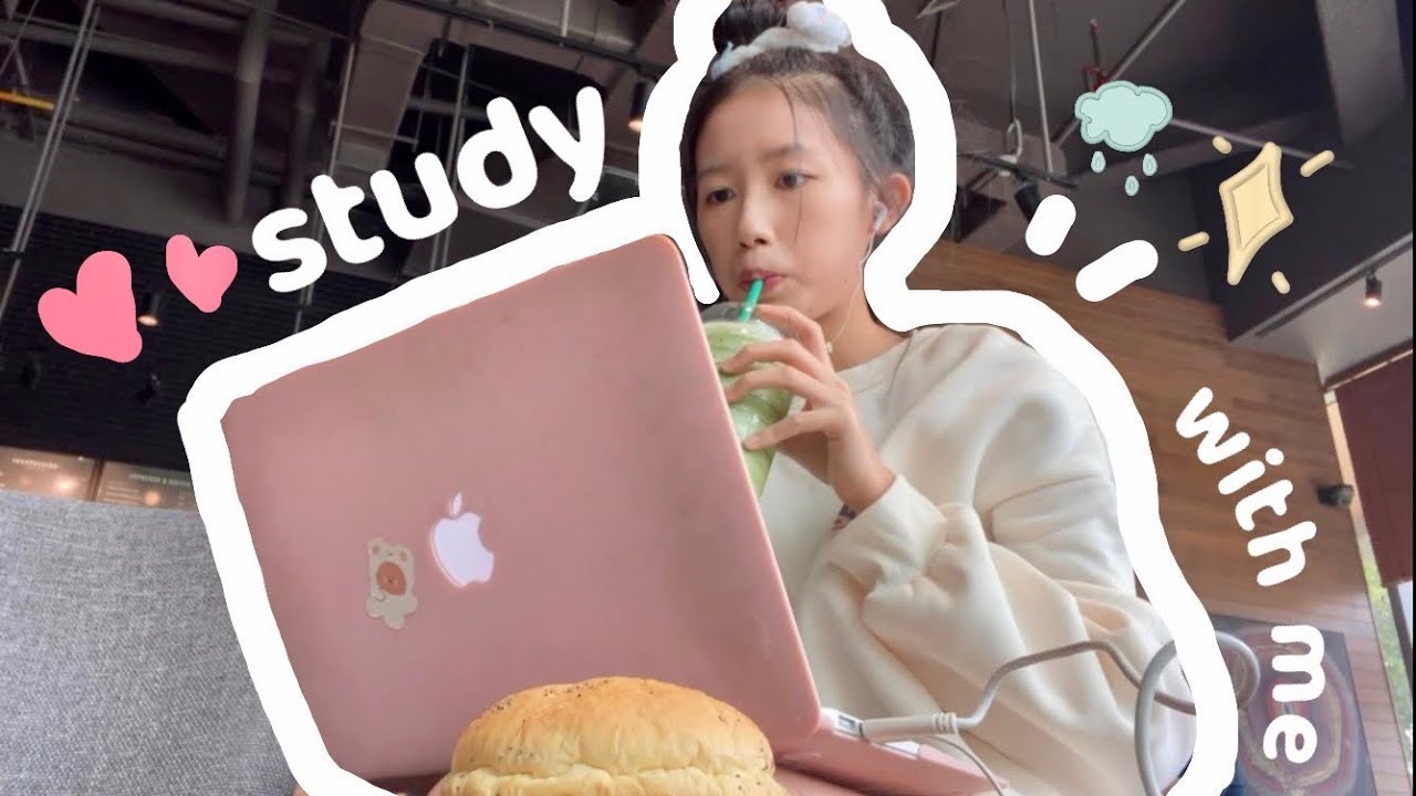 study with me at the café (highschool malaysia) ☕️👩🏻‍💻 + japan grocer 🇯🇵 中学生の周六