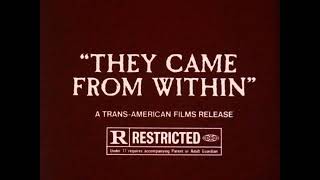 They Came From Within Aka Shivers 1975 Promo Spot Trailer