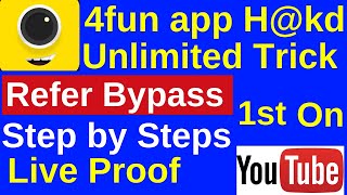 4fun app Unlimited Refer Bypass Trick May-2020 screenshot 4