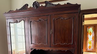 8-20-26 Auction Antique French knocked down wardrobe sold in London England 100 years ago