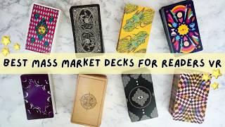 The BEST Mass Market Tarot & Oracle Decks For Readers 😘(VR)
