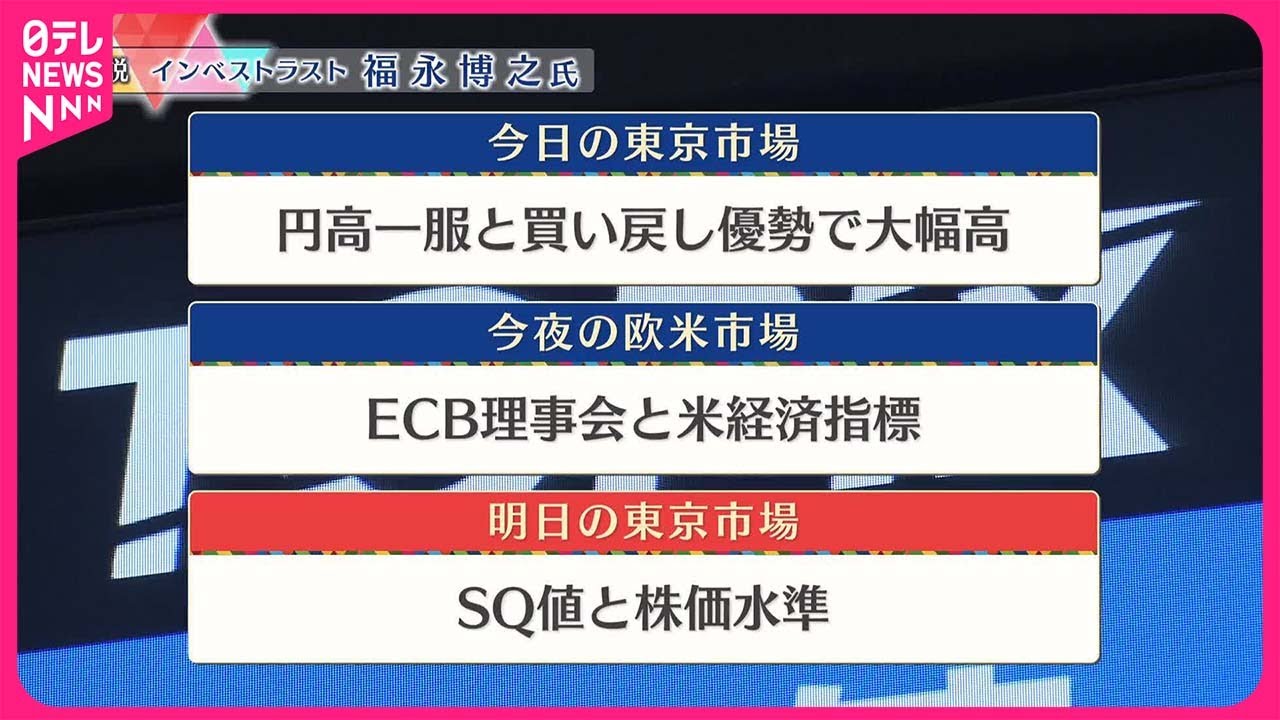 【9月12日の株式市場】株価見通しは？ 福永博之氏が解説