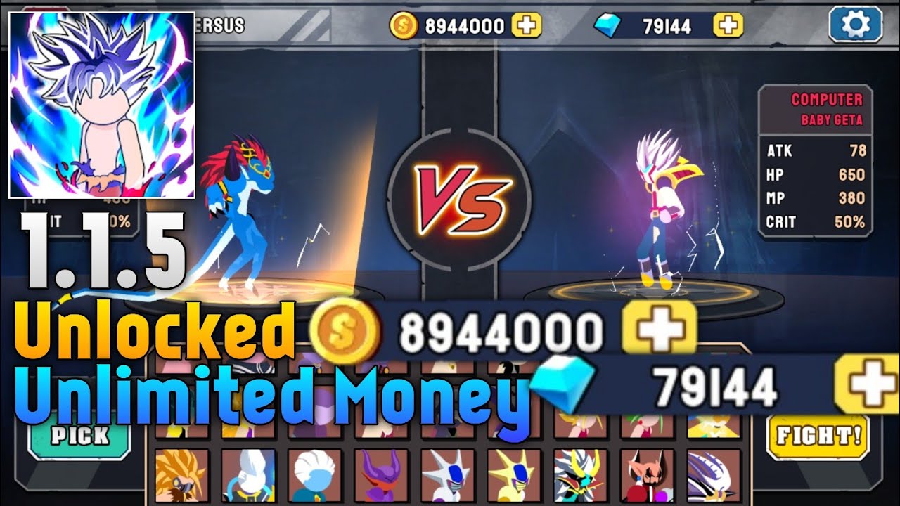 Z Stick: Battle Dragon Warrior v2.8 MOD APK (Unlimited Money) Download