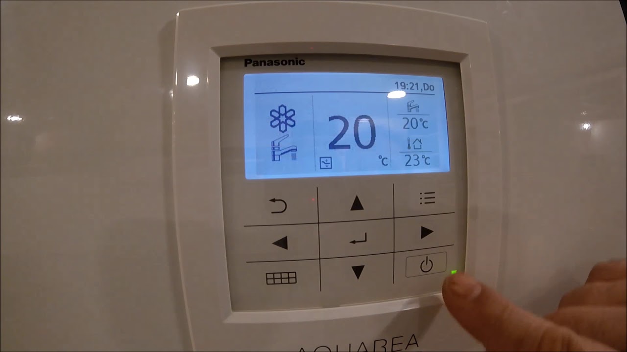 Notice Thermostat Panasonic Aquarea