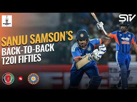 Sanju Samson Finds His Rhythm! Two Straight Fifties | Afghanistan vs India | Match 03 | M9N1J