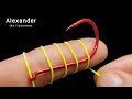 Fishing knot - how to tie a hook in a different style