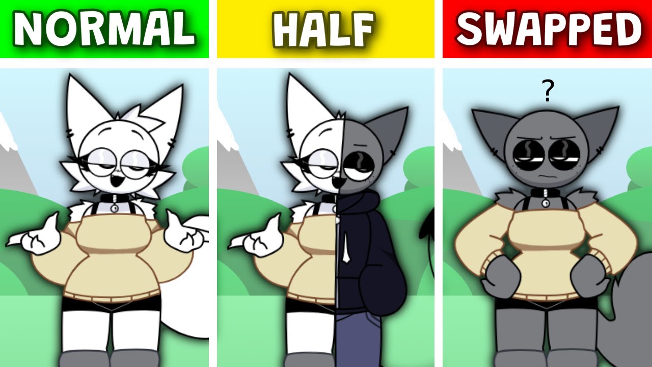 Sprunki NEW Human VS HALF Swap VS SWAPPED