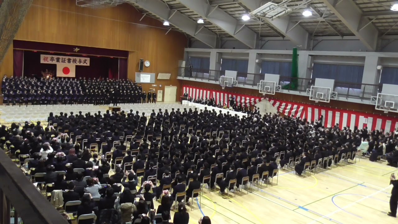 2025 3 6　第77回卒業証書授与式　卒業生合唱「手紙 〜拝啓　十五の君へ〜」