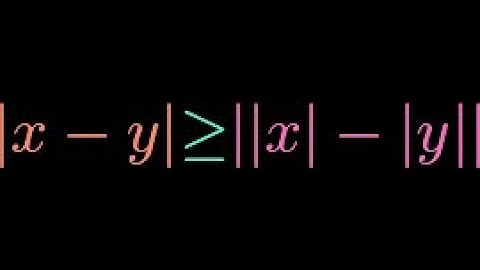 Reverse Triangle Inequality for Real Numbers