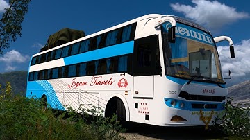 DANGEROUS BUS DRIVING 💀👀 | Jeyam Bv Maxima Bus - Euro truck Simulator #ets2