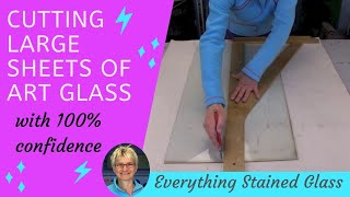 How to Cut Large Sheets of Art Glass