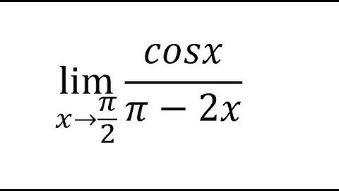Calculus Help: Find the limit: lim (x→π/2)⁡ cosx/(π-2x) - Trigonometry - Identity - Techniques