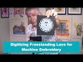 Digitizing Free Standing Lace for Machine Embroidery